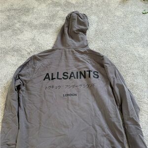 Men’s grey All Saints Hoodie
